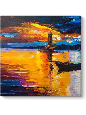 MWX Teknoloji Deniz Feneri Yağlıboya Tablo 40 x 40