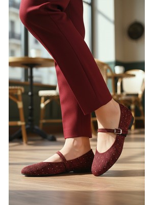 Ayakmod 666158 Z Bordo Kadın Babet