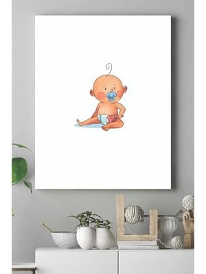 MWX Teknoloji (PSTER15302) Küçük Bebek Çocuk Odası Kanvas Tablo 2 40 x 60