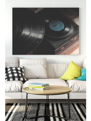 MWX Teknoloji (PSTER15948) Eski Plaklar Nostaljik Kanvas Tablo 21 x 30