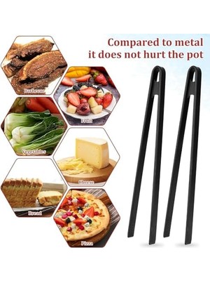 Sayemons Silikon Maşa,silikon Cımbız Maşa,silikon Kaplamalı Mutfak Maşası,barbekü,kızartma ve Servis Için Maşa (1)