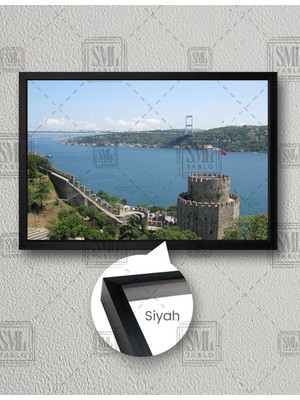 SML Tablo Istanbul Surları Boğaz Manzarası Köprü Doğa Türkiye Yatay Çerçeveli Kanvas Tablo