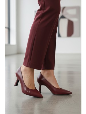 Ayakmod 593052 Z Bordo Kadın Abiye Ayakkabı
