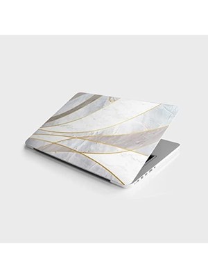 Sayemons Laptop Bilgisayar Notebook Pc Kaplama Etiketi Soyut Mermer Dokusu