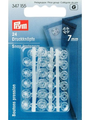 Prym Dikilebilir Plastik Çıtçıt 24 Çift 7 mm 347155