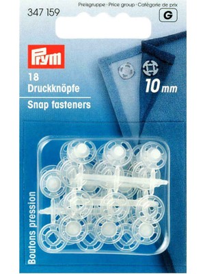 Prym Dikilebilir Plastik Çıtçıt 18 Çift 10 mm 347159