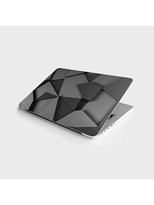 Sayemons Laptop Bilgisayar Notebook Pc Kaplama Etiketi Gri Tangram