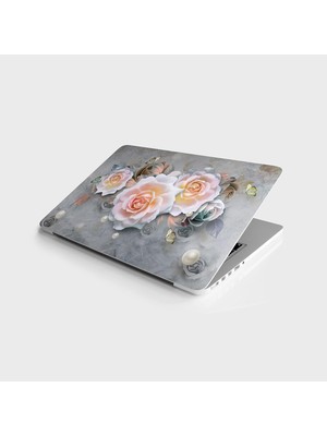 Sayemons Laptop Bilgisayar Notebook Pc Kaplama Etiketi 3D Gül