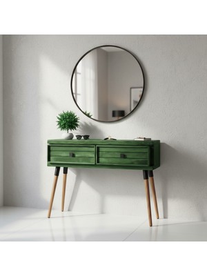 Mobenta Stria Entry: Modern Masif Dresuar 2 Çekmeceli Antre Konsolu - 120X31.5 Ye