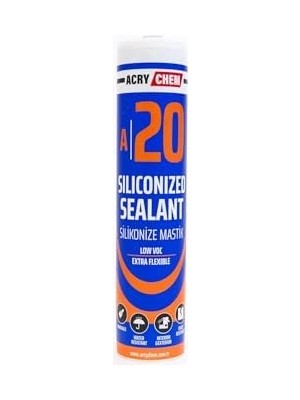 Sayemons Acry Chem A20 Silikonize Mastik – 500 G | Yüksek Esnek, Suya Dayanıklı, Çatlak ve Derz Dolgu Macunu