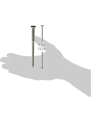 Sayemons The Group 964595 5/16 x 4-1/2-Inç Paslanmaz Çelik Altıgen Uçlu Vida, 10'lu Paket