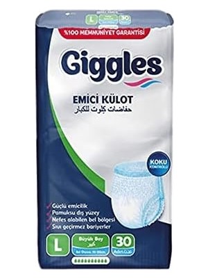 Sayemons Giggles Külotlu Yetişkin Hasta Bezi Large 30 Adet