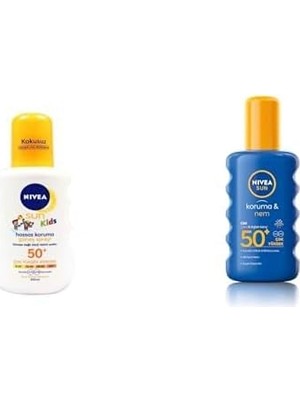 Sayemons Sun Çocuk ve Yetişkin Güneş Kremi Seti (SPF50+, 2 x 200 Ml)