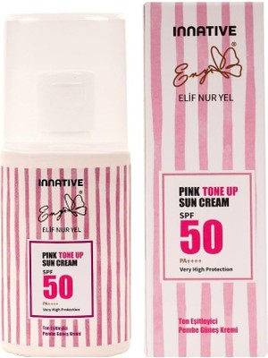 Sayemons Eny Nur Yel Pink Tone Up SPF50 Cilt Aydınlatıcı Ton Eşitleyici Pembe Güneş Kremi