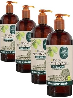 Sayemons Doğal Zeytinyağli Sivi Sabun 750 ml Pet Şişe (1 x 750 Ml) (4 Paketi)