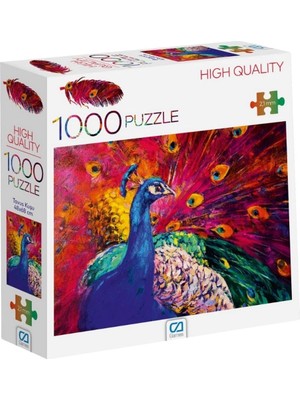 Sayemons Ca Games Tavus Kuşu 1000 Parça 2,2mm Kalınlık 48X68CM Profesyonel Hobi Puzzle Yapboz Serisi