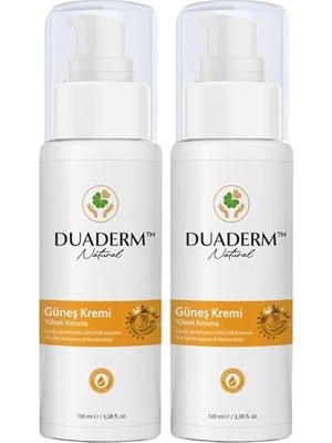 Sayemons Duaderm Koruyucu Yüz Güneş Kremi SPF30+ (Vitamin E + Uva/uvb) 100 ml (2 Paketi)
