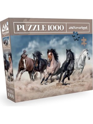 Sayemons Neverland 1000 Parça Puzzle - Horses (Atlar)