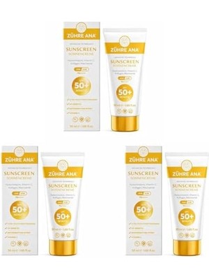 Sayemons Uva Uvb Leke Karşıtı Yüksek Koruma ve Nemlendirici Etkili Güneş Kremi Spf 50+ 50 ml (3 Paketi)