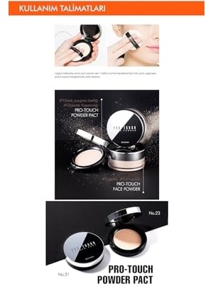 Sayemons Cildin Parlak ve Pürüzsüz Gösteren Kompakt Pudra Pro- Powder Pact SPF25/PA++ (No.23)