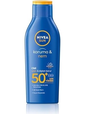 Sayemons Sun SPF50 Güneş Koruyucu Losyon 200ML, 48 Saat Nemlendirici, Suya Dayanıklı, Anında Koruma