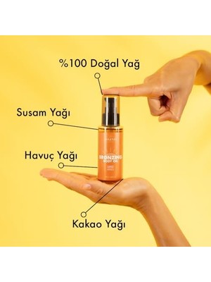Sayemons Polente Natural - Bronzing Body Oil- Bronzlaştırıcı Vücut Yağı (100 Ml)
