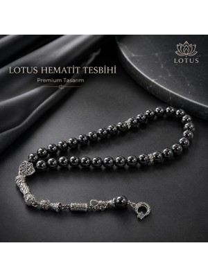 📿 Dark Noble Ultra Premium Tesbih – KALIN Taneli Hematit Erkek Tesbihi | Lotus Atölye ve İyi Yaşam Merkezi
