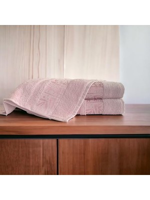 Sayemons %100 Bambu Havlu Takımı Vücut Havlusu 90X145 Cm, Baş Havlusu 50X85 Cm, Ekstra Yumuşaklık (Pembe)
