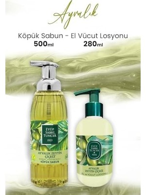 Sayemons Ayvalık Zeytin Vücut Losyonu 280 ml ve Köpük Sabun 500 ml