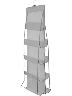 Sayemons 10 Cepli Dolap Içi Çanta ve Ayakkabı Düzenleyici Geniş Hacimli Şeffaf Pencereli Organizer 125CMX37CM
