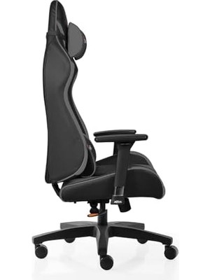 Sayemons Akıncı Profesyonel Oyuncu Koltuğu Gri/siyah Aerotex Pro Deri Teknolojisi Ayarlanabilir Boyun ve Bel Minderleri 3D Hareketli Kolçaklar Ergonomik Tasarım
