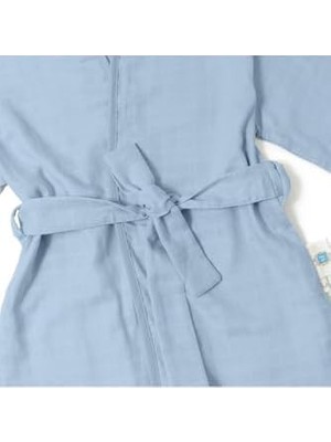 Sayemons Deux LAPINS%100 Pamuk Müslin Çocuk Kimono - Endless Blue CCKKMN-ENB-00002Y