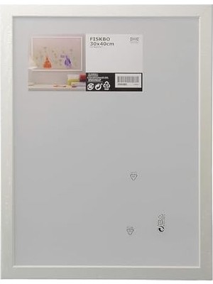 Sayemons Çerçeve, Plastik ve Fibrokarton, 30X40 Santimetre, Beyaz [tek Çerçeve]
