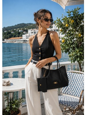 Velvet Rush Yeni Sezon Pinterest Model Cüzdan Detaylı Şık El Çantası