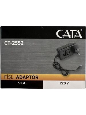 Cata CT-2552 3,5 Amper Fişli Adaptör