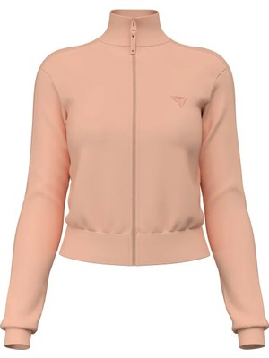 Guess New Allıe Scuba Zıp Yan Şerit Logolu Sweatshirt V2YQ17K7UW2