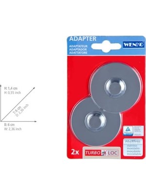 Sayemons Turbo-Loc® Adaptörü Delmeden Sabitleme Için Krom