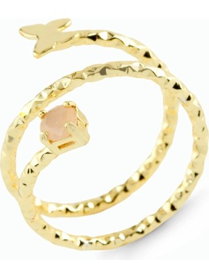 DS LLC Kelebek Taşlı Eklem Yüzük Dsllc-Ilkelgym1