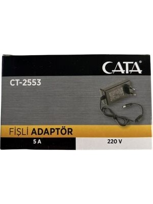 Cata CT-2553 5 Amper Fişli Adaptör