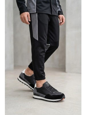 Lufian 111230302 Leo Erkek Hakiki Deri Klasik Sneaker Siyah