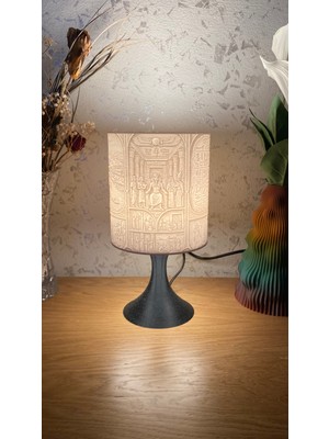 BASTTR Antik Mısır Firavun Temalı 3D Dekoratif Masa ve Gece Lambası