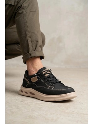 Ayakkabı Fuarı Elit HML9036 Erkek Klasik Sneaker Siyah