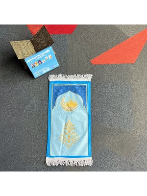 MYBEDESTEN Çocuk Seccadesi - Cami ve Ay Desenli