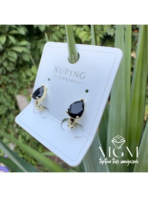 Ulugo Xuping Taşlı Su Damlası Küpe - KP00259