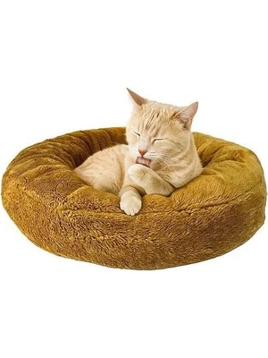 Erdo Ticaret Simit Şeklinde Kedi Yatağı, 50 cm Rahat ve Şık