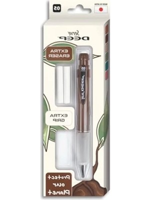 Erdo Ticaret Kahverengi 0,5 mm Kalem ve Silgi Yedekli Set