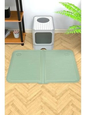 Erdo Ticaret Yıkanabilir Kedi Kumu Matı, Büyük Boy 40X60 Cm, Havuzlu