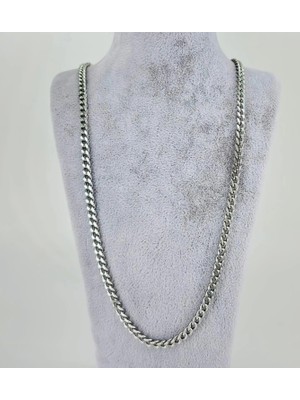Ulugo Rodyum Çelik Erkek Kolye 60 cm - EKL0038