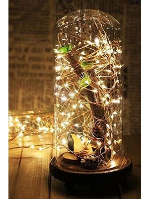 Erdo Ticaret 5 Metre Uzunluğunda Sarı Renkli Pilli Peri LED Işık