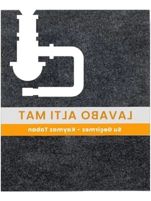 Erdo Ticaret Kaymaz Tabanlı Sıvı Geçirmez Lavabo Altı Matı (60X76 Cm)